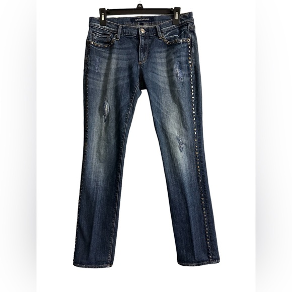 DRIFTWOOD Denim - Driftwood Distressed Studded Jean - Size 29